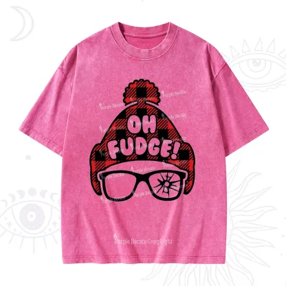 Purplehecate Oh Fudge Christmas Washed T-Shirt