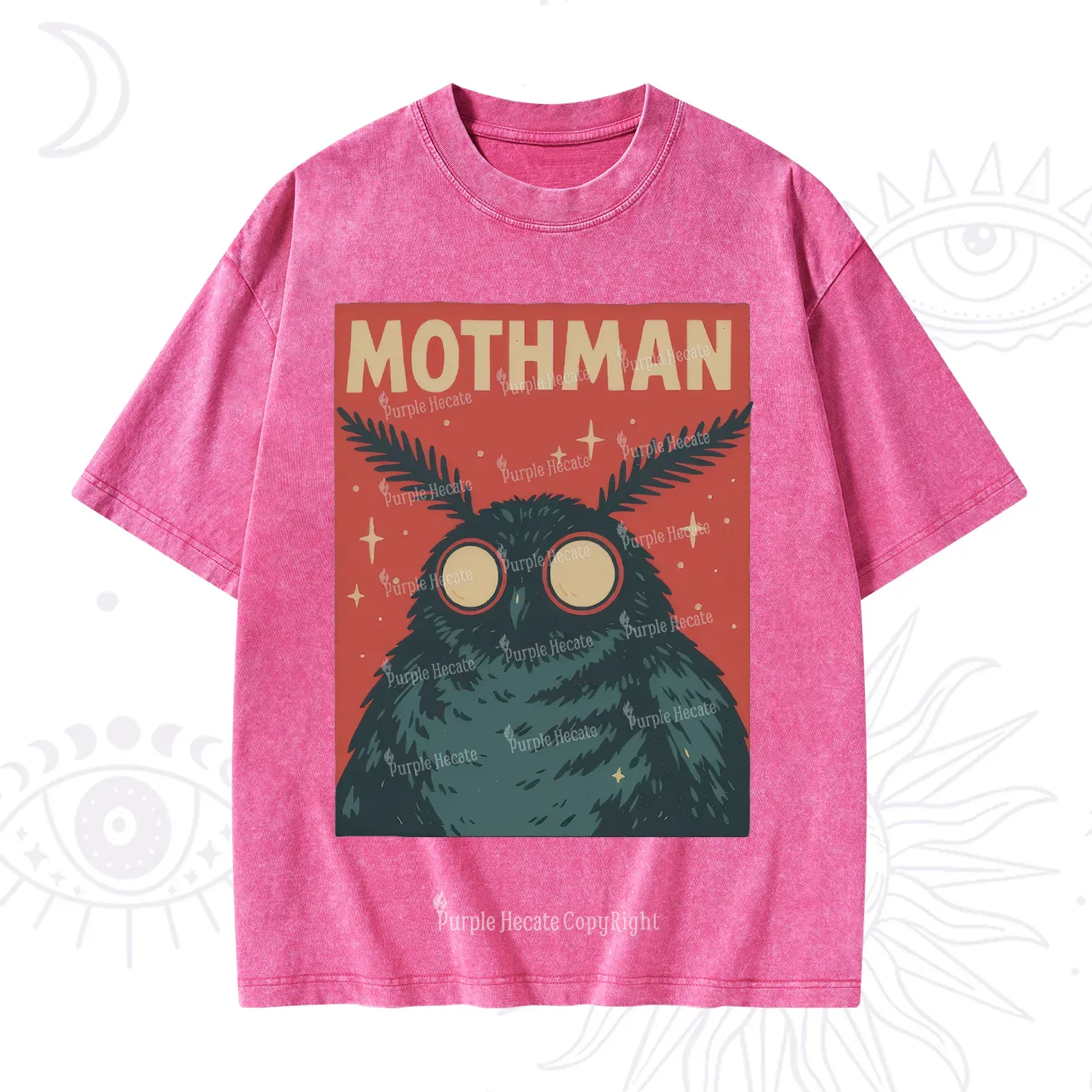 Purplehecate Mothman Washed T-Shirt
