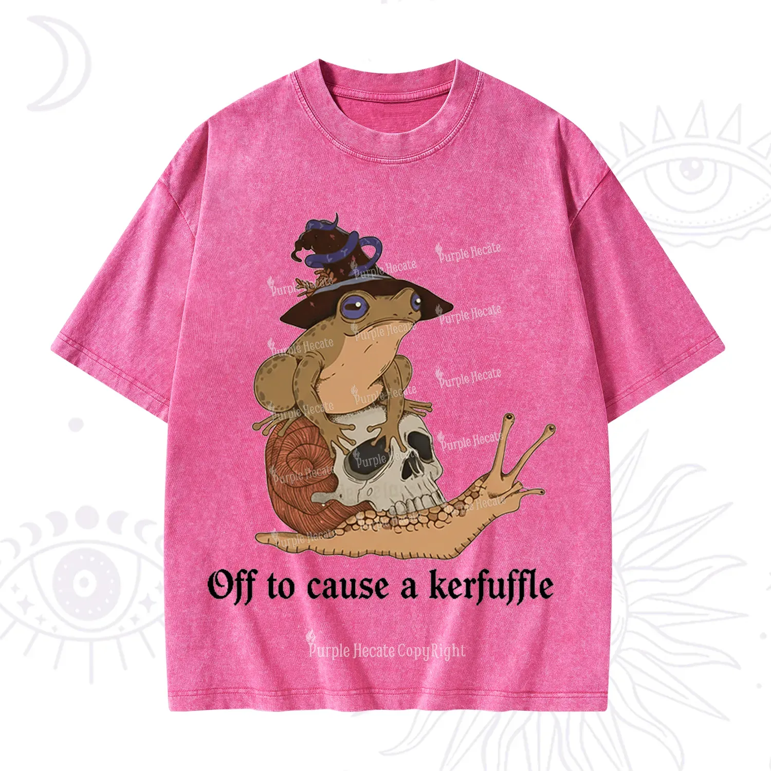 Purplehecate Off To Cause A Kerfuffle Washed T-Shirt