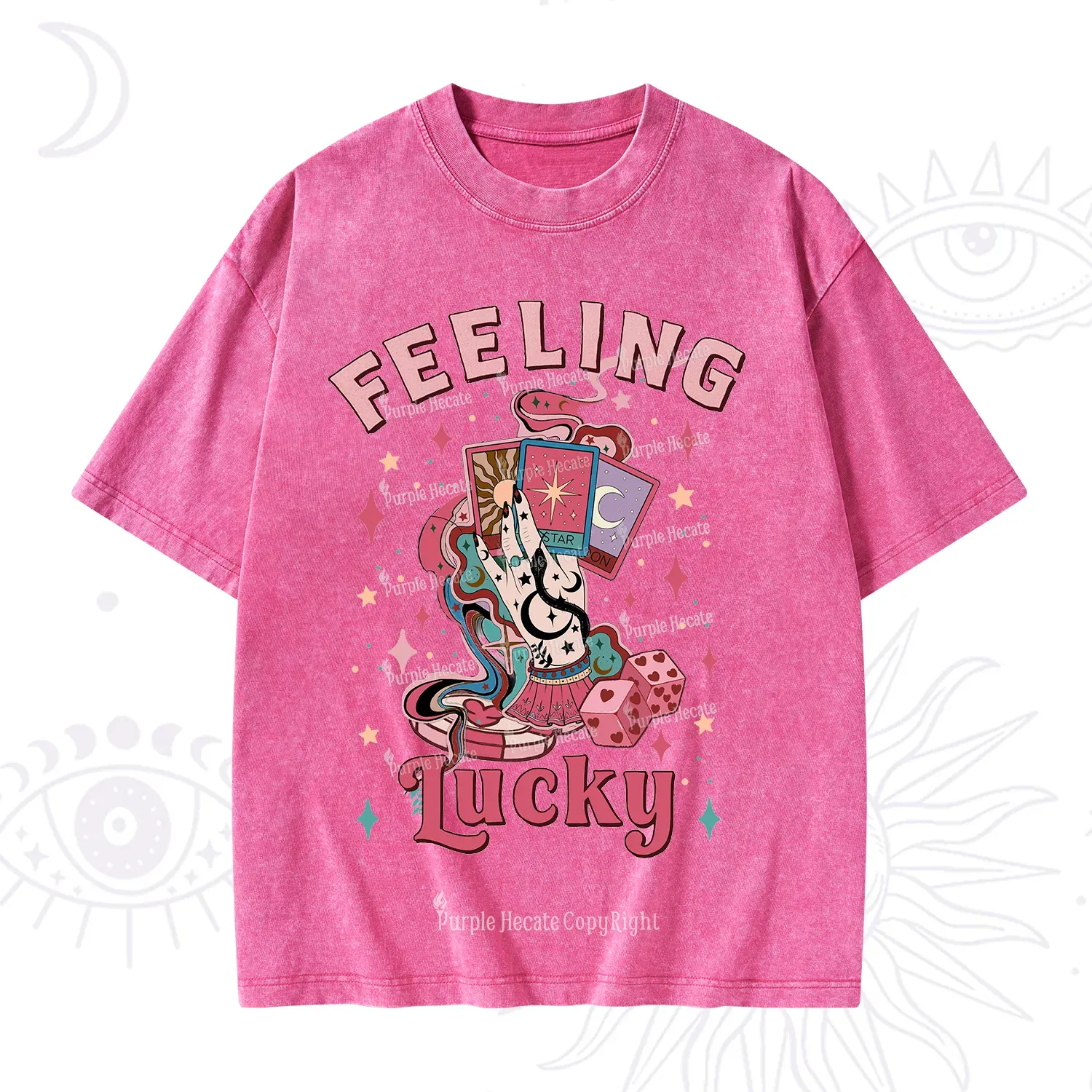 Purplehecate Feeling Lucky Valentine Washed T-Shirt