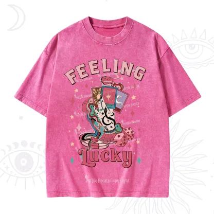 Purplehecate Feeling Lucky Valentine Washed T-Shirt
