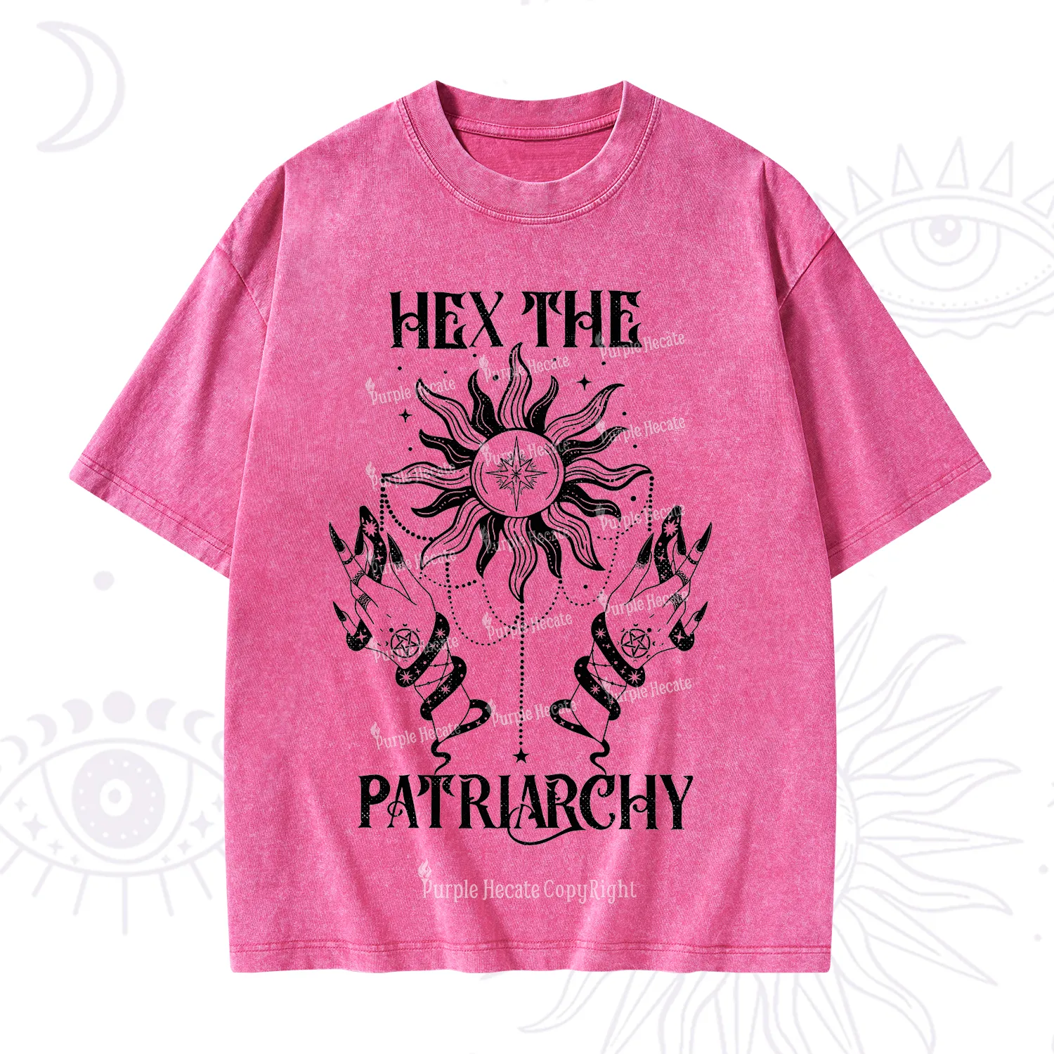Purplehecate Hex The Patriarchy Washed T-Shirt