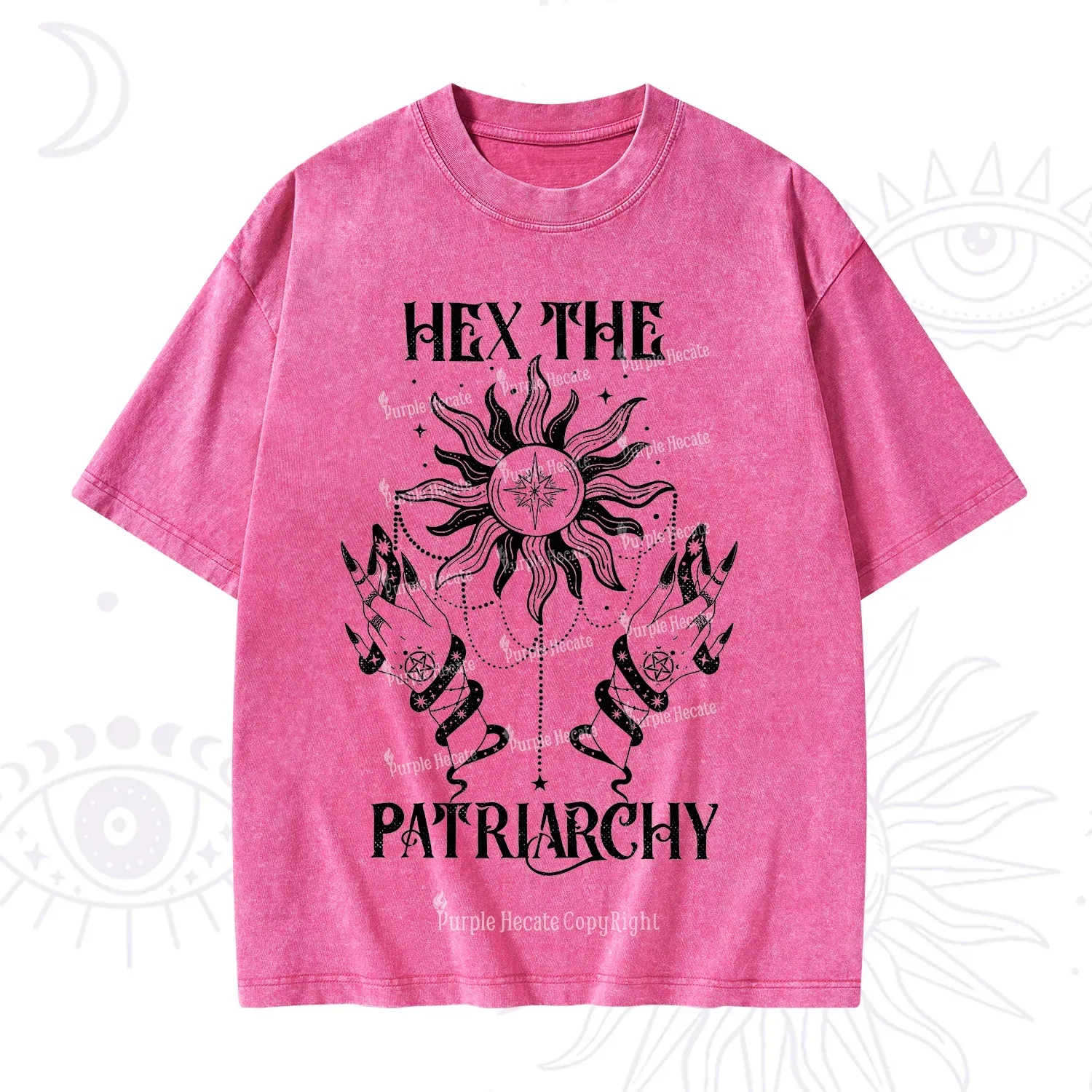 Purplehecate Hex The Patriarchy Washed T-Shirt