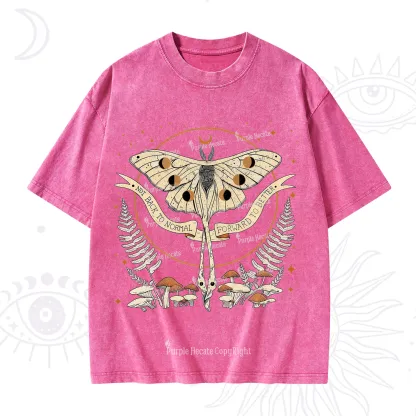 Purplehecate Celestial Moth Washed T-Shirt
