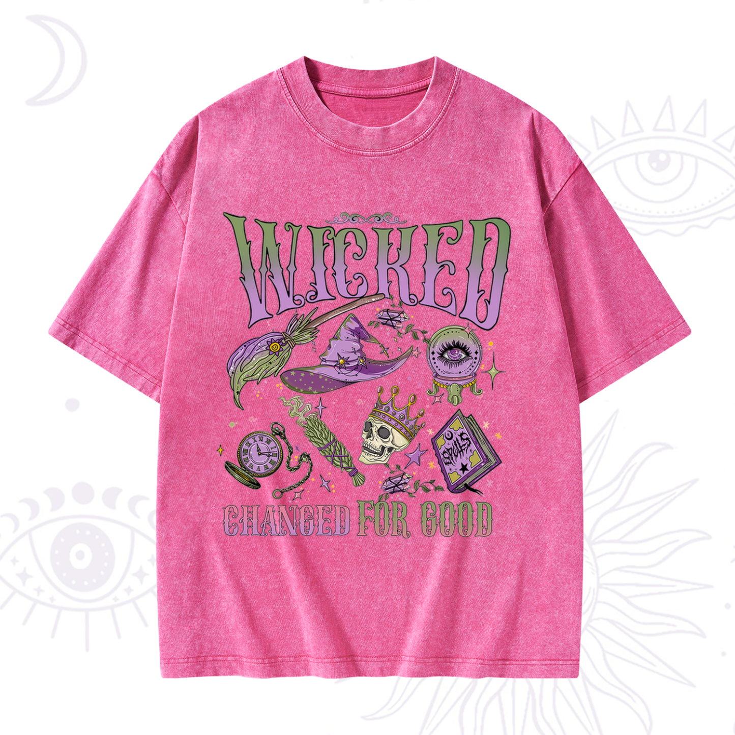 Purplehecate Wicked Changed For Good Washed T-Shirt