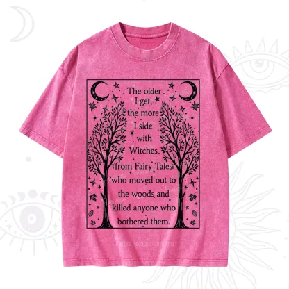 Purplehecate Side With Witches Washed T-Shirt