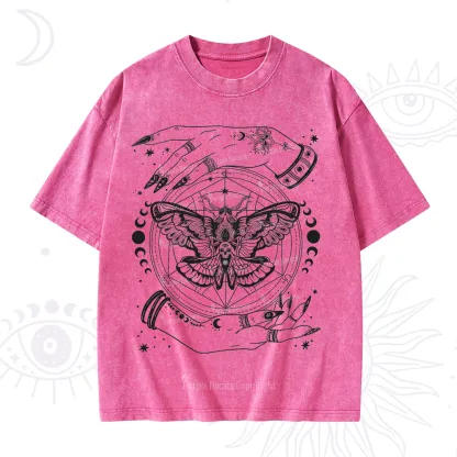Purplehecate Alchemy Death Moth Washed T-Shirt