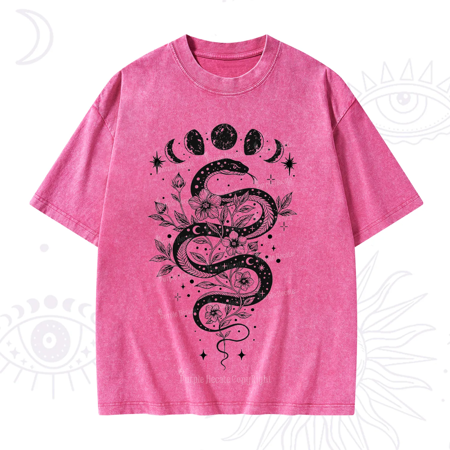 Purplehecate Serpent Spell Washed T-Shirt