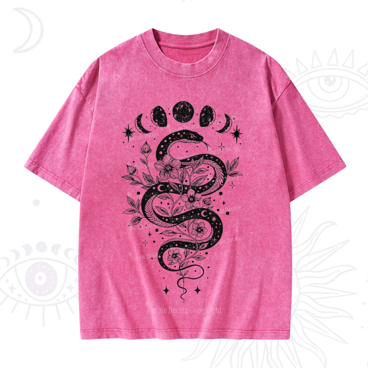 Purplehecate Serpent Spell Washed T-Shirt