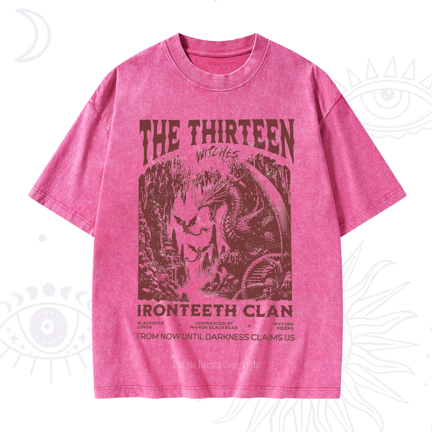 Purplehecate Thirteen Winged Sisters Washed T-Shirt