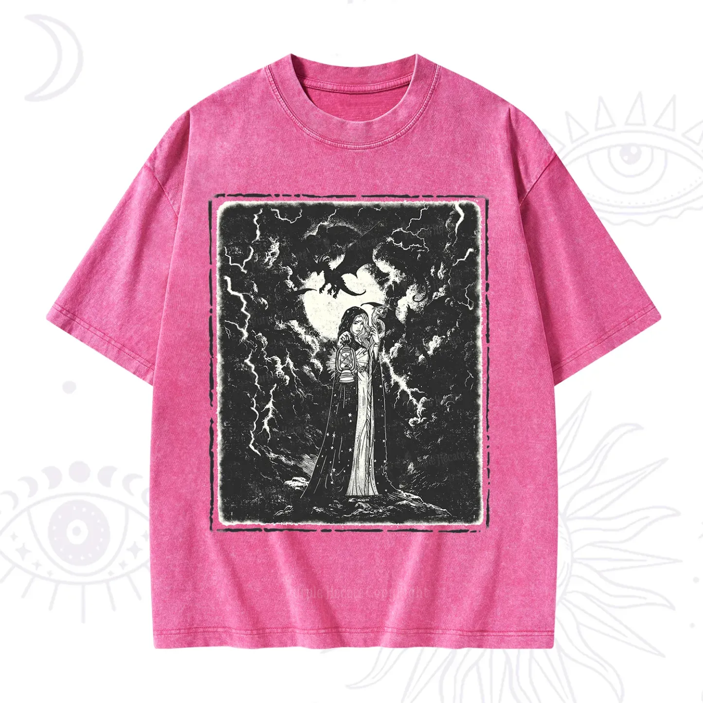Purplehecate Witches of the Lightning Veil Washed T-Shirt