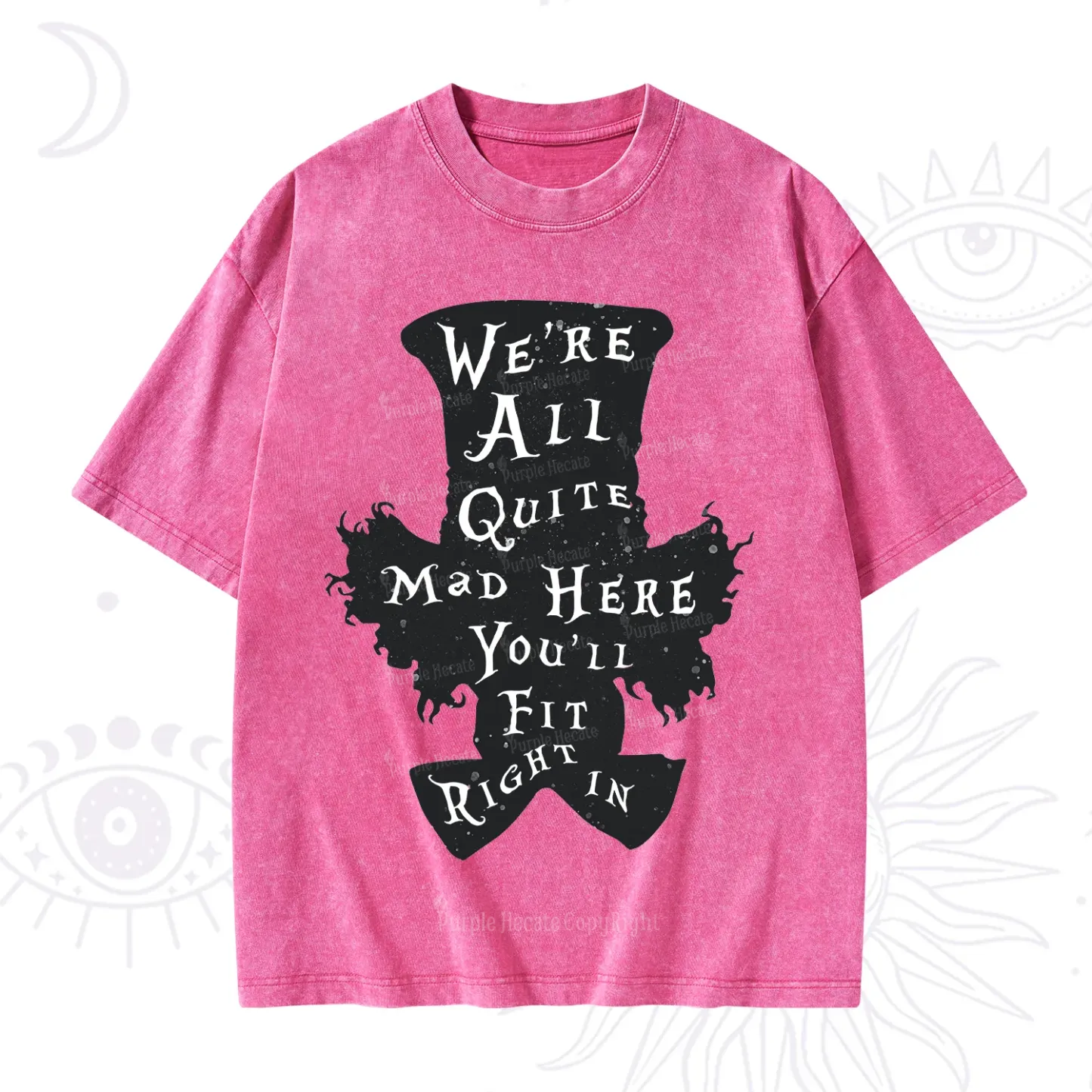 Purplehecate Mad Tea Party Club Washed T-Shirt