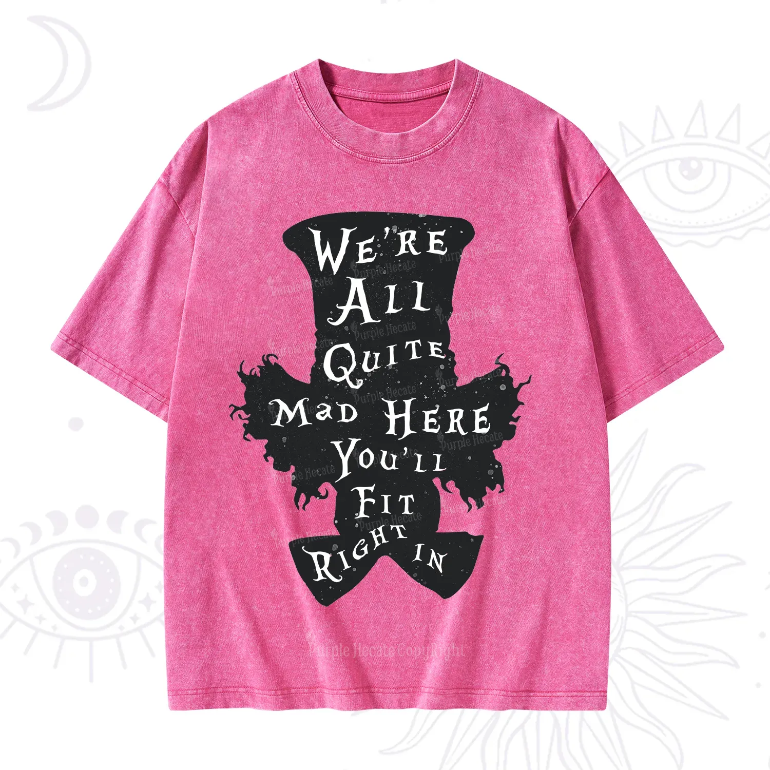 Purplehecate Mad Tea Party Club Washed T-Shirt