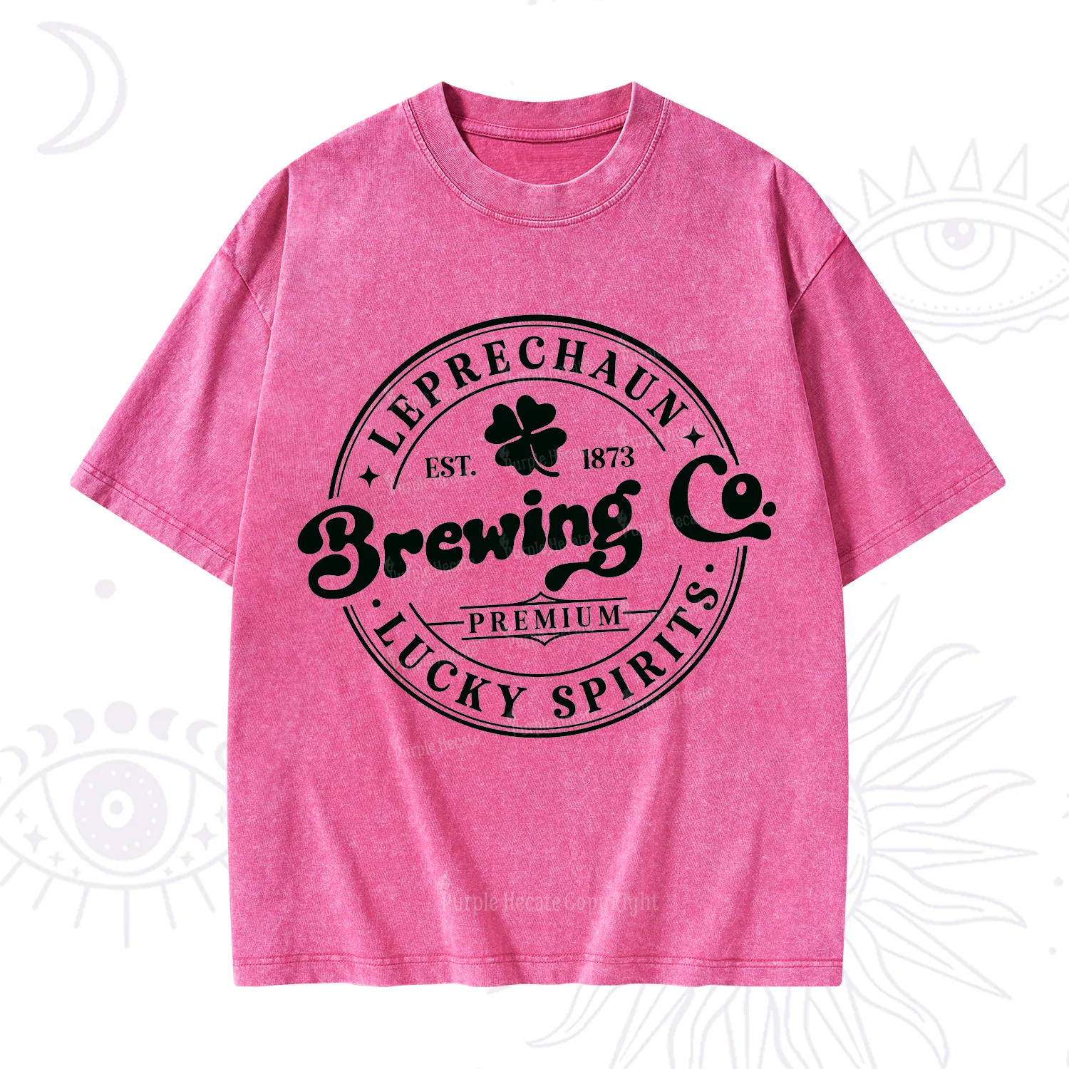 Purplehecate Leprechaun Brewing Co Washed T-Shirt
