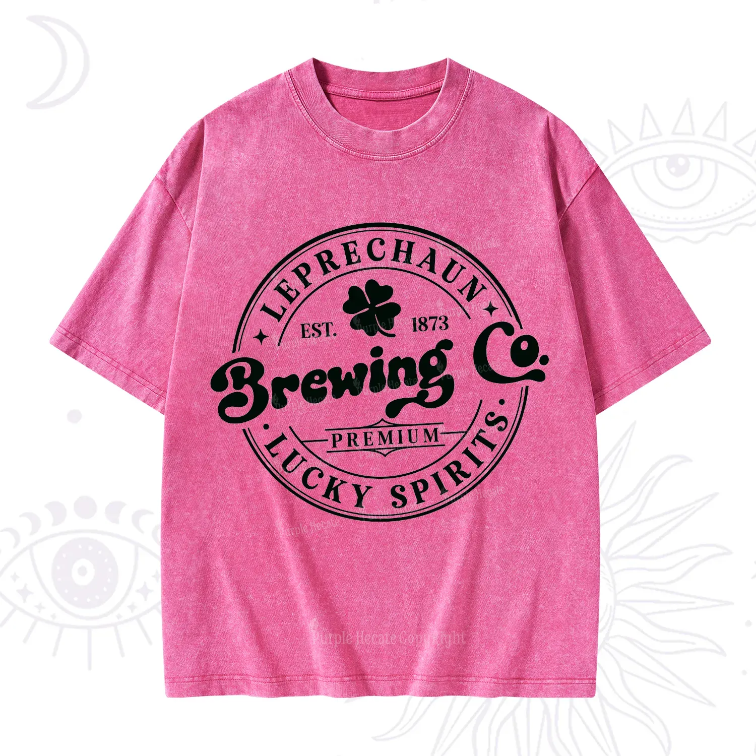 Purplehecate Leprechaun Brewing Co Washed T-Shirt