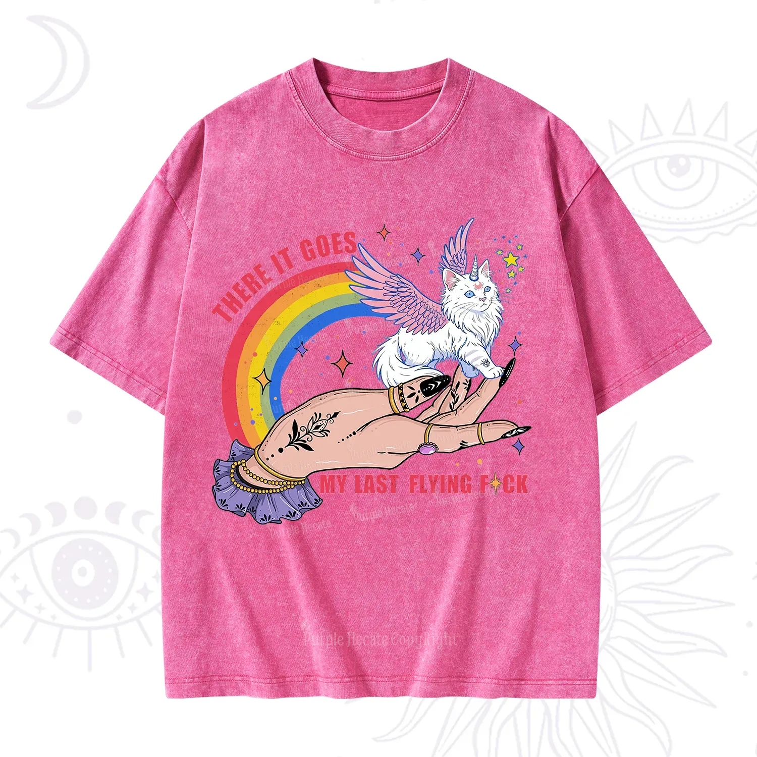 Purplehecate There It Goes My Last Flying F*ck Washed T-Shirt