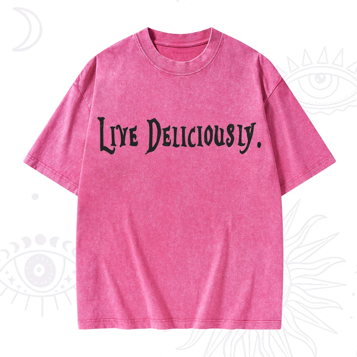 Purplehecate Live Deliciously Washed T-Shirt