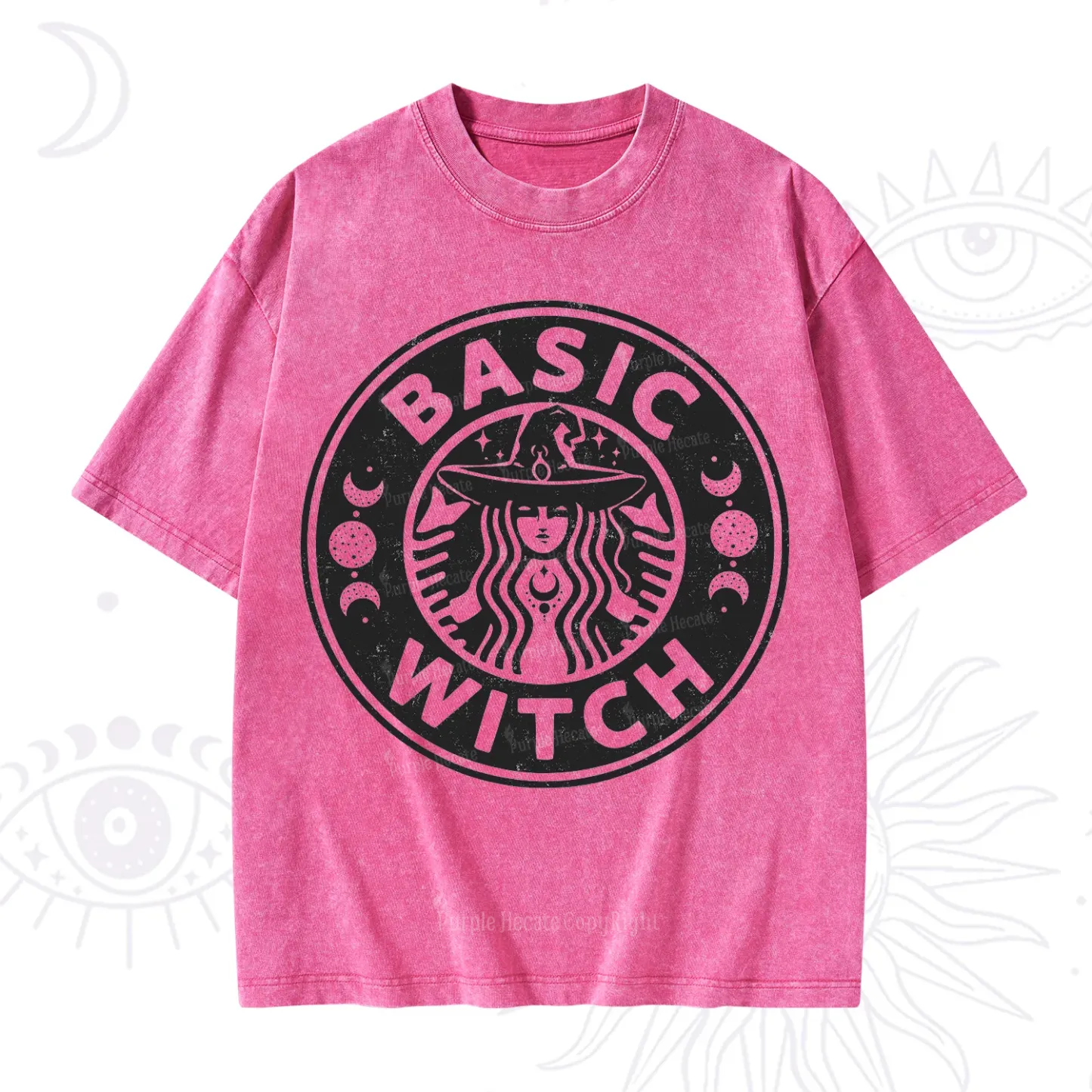 Purplehecate Basic Witch Washed T-Shirt