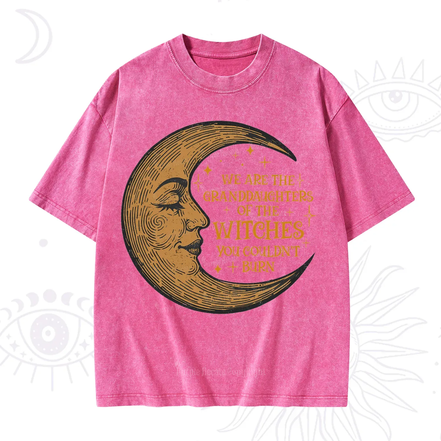 Purplehecate We Are the Granddaughters of the Witches You Could Not Burn Washed T-Shirt