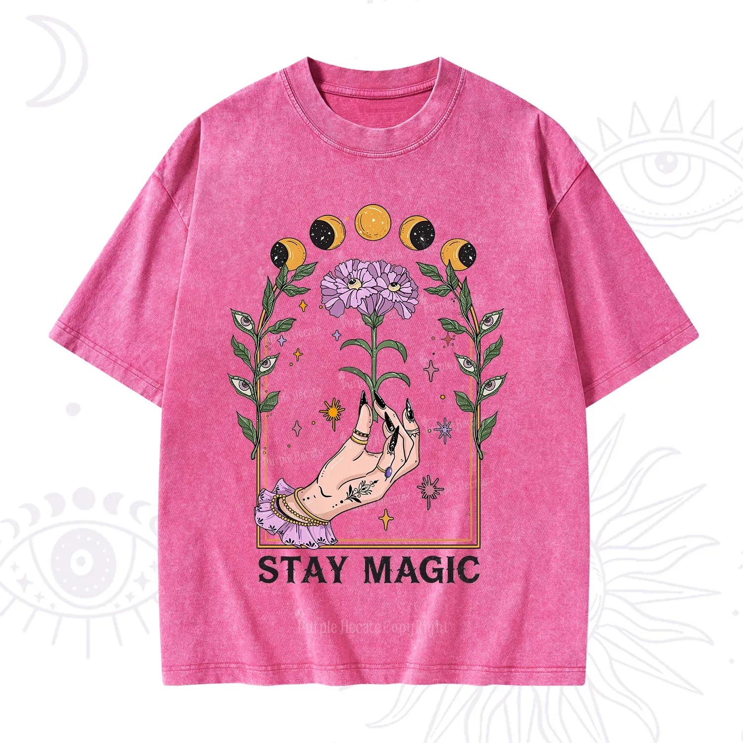 Purplehecate Stay Magic Washed T-Shirt