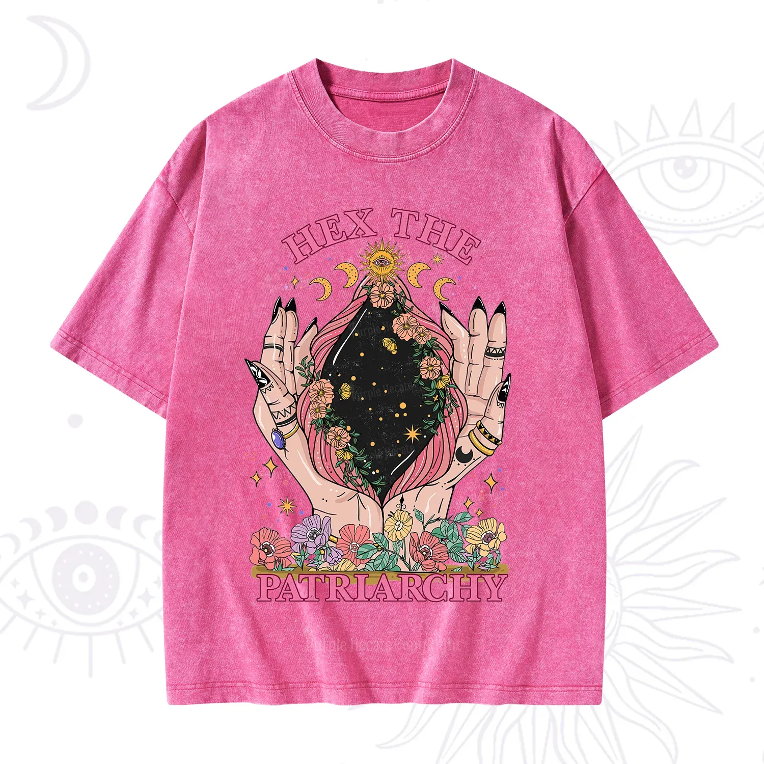 Purplehecate Hex The Patriarchy Washed T-Shirt