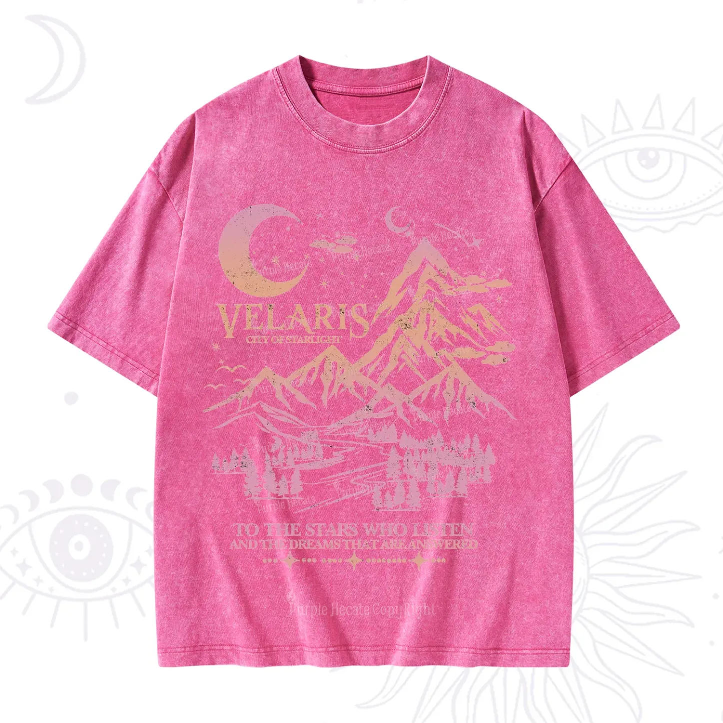 Purplehecate Echoes of the Hidden City Washed T-Shirt
