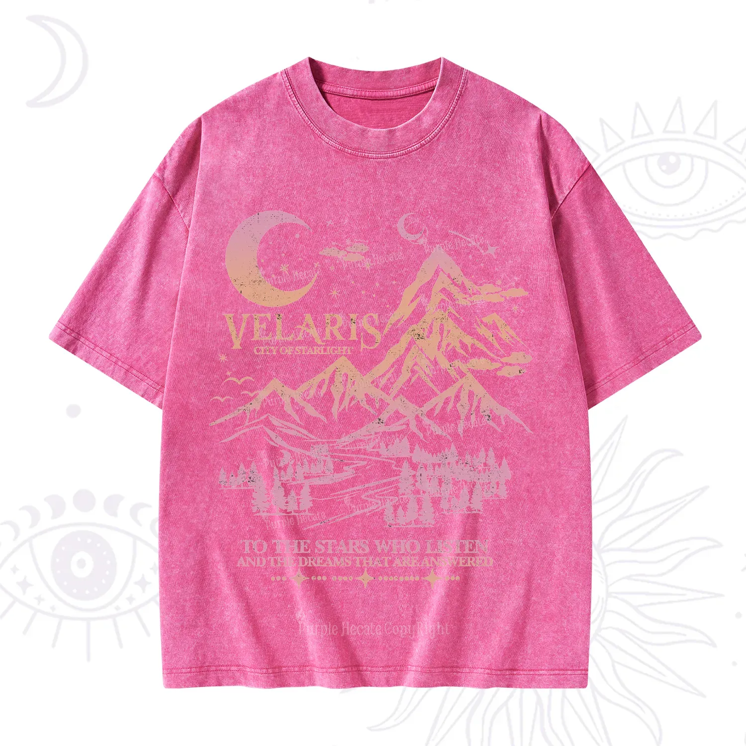 Purplehecate Echoes of the Hidden City Washed T-Shirt