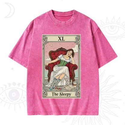 Purplehecate The Sleepy Tarot Washed T-Shirt
