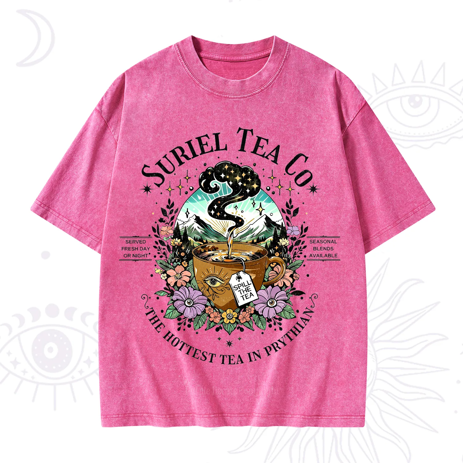 Purplehecate The Forest Tea Oracle Washed T-Shirt