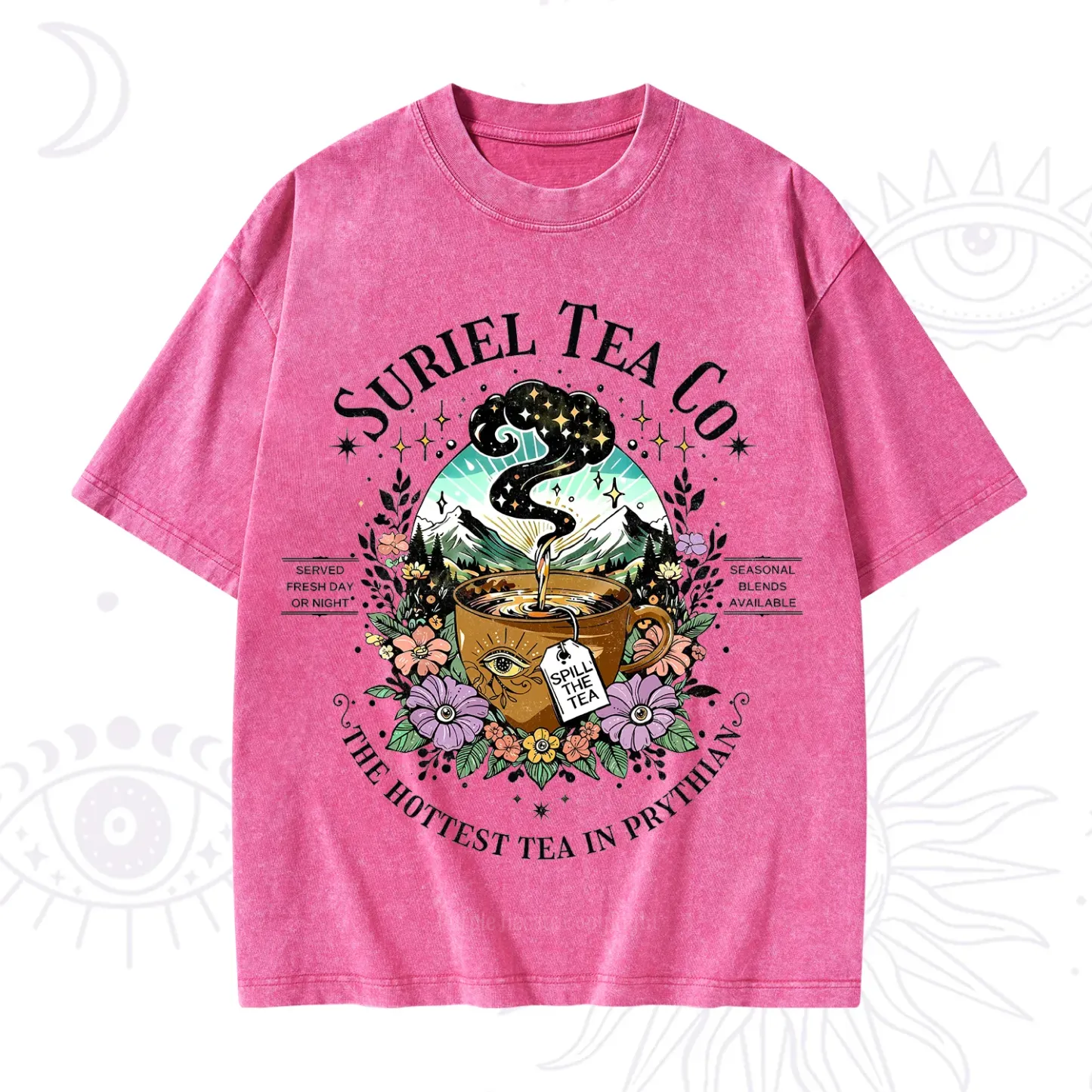 Purplehecate The Forest Tea Oracle Washed T-Shirt