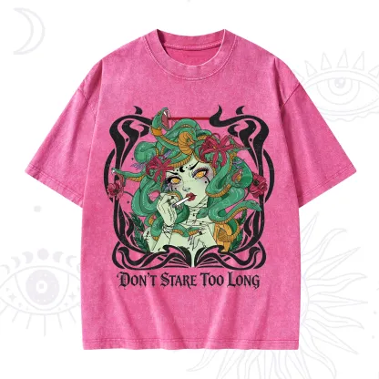 Purplehecate Don't Stare Too Long Washed T-Shirt