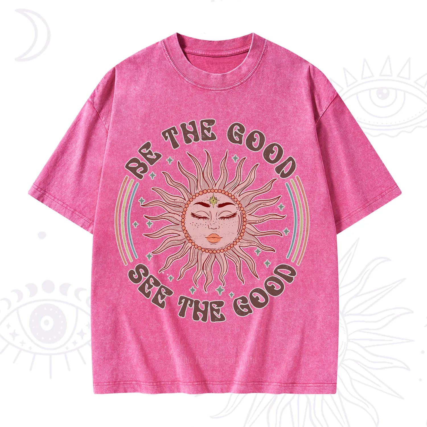 Purplehecate Be the Good See the Good Washed T-Shirt