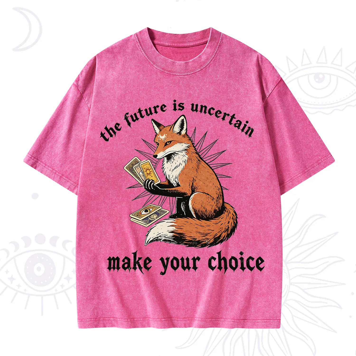 Purplehecate The Future Is Uncertain make Your Choice Washed T-Shirt