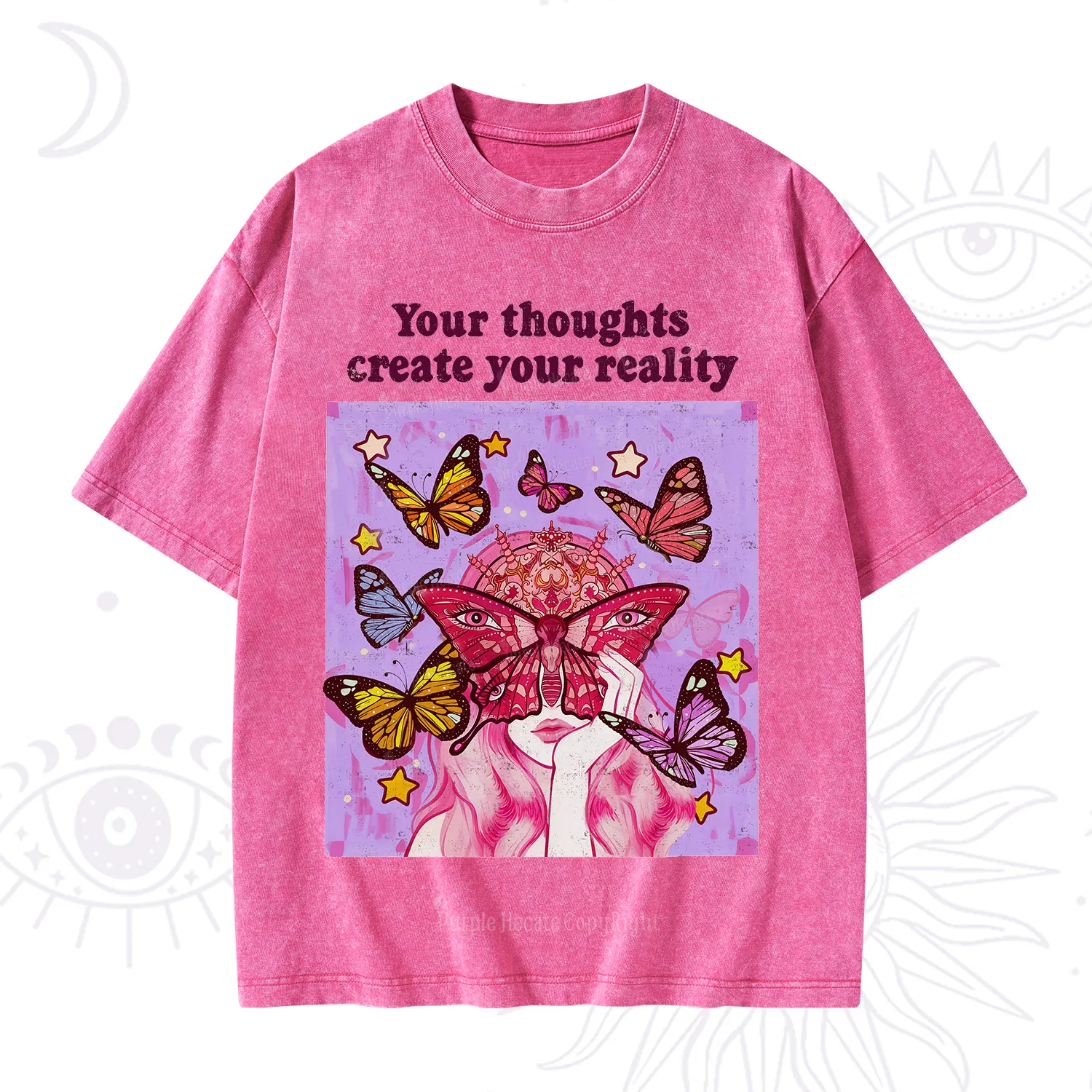 Purplehecate Create Your Reality Washed T-Shirt