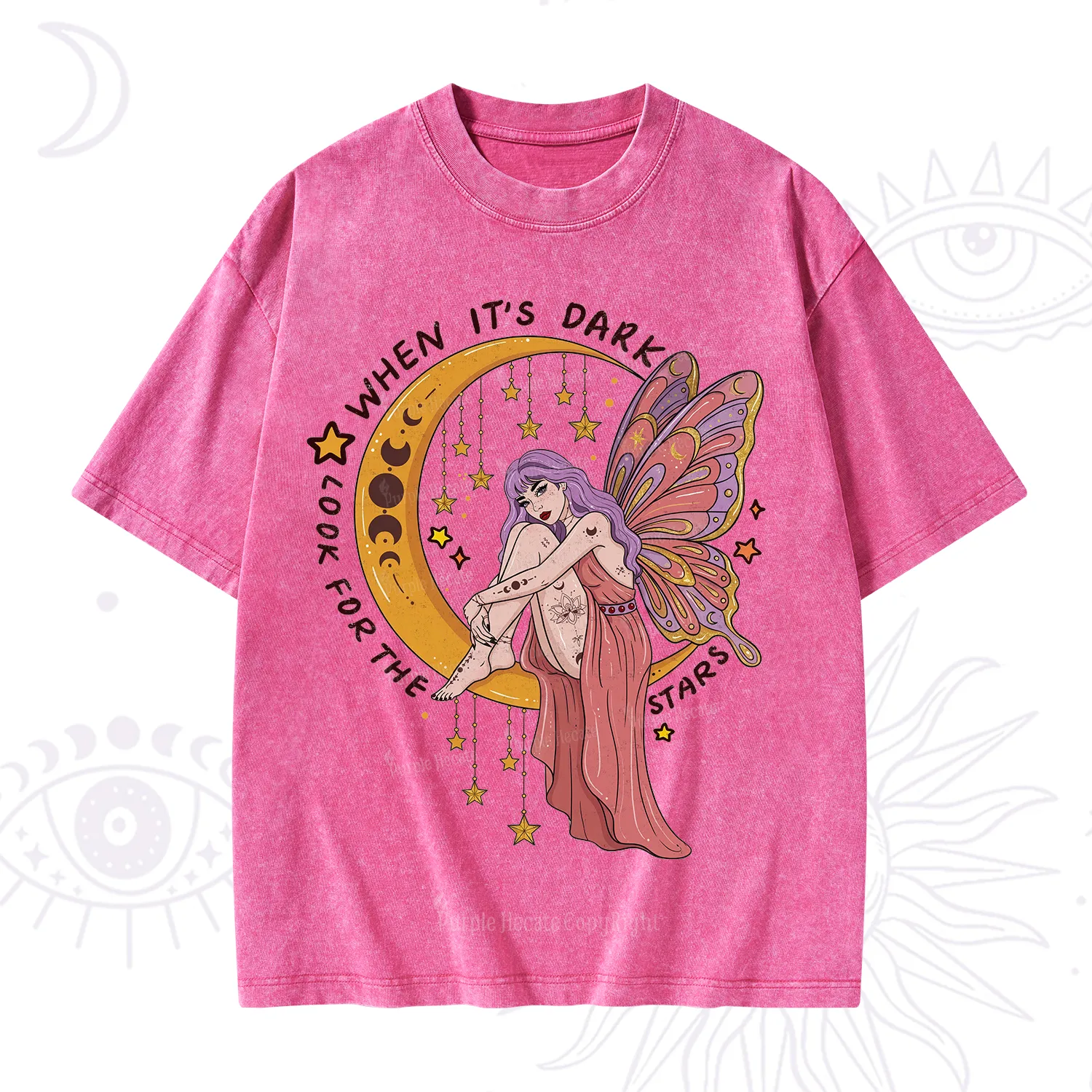 Purplehecate Look For The Stars Washed T-Shirt