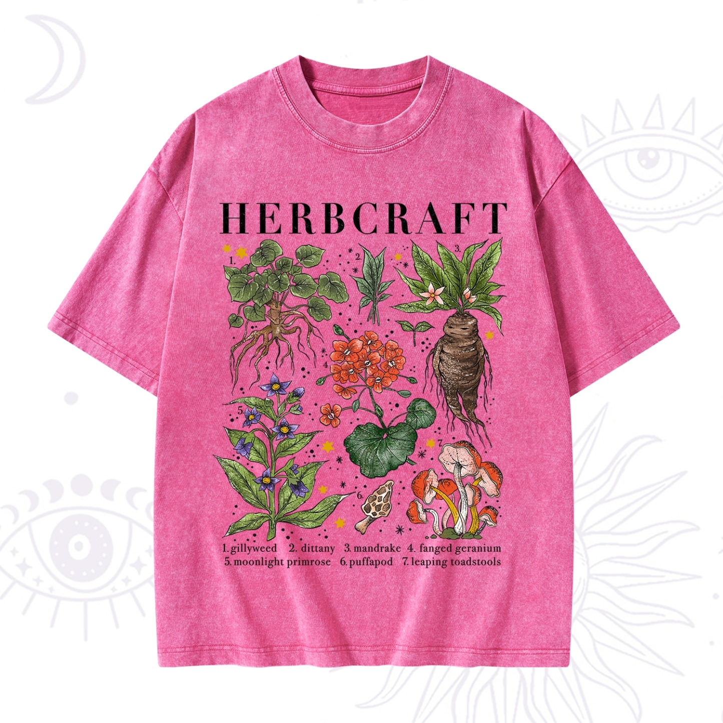 Purplehecate Magical Herbcraft Washed T-Shirt
