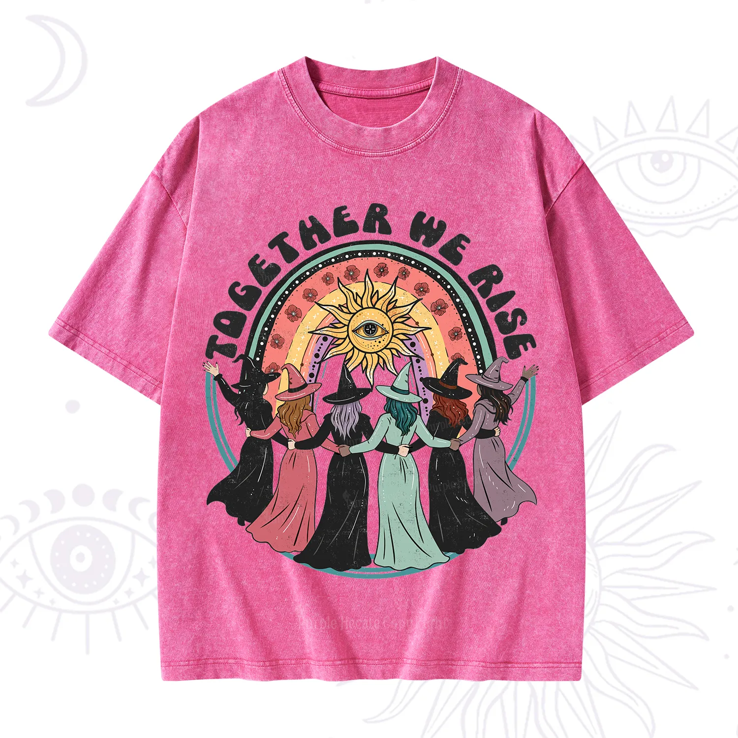 Purplehecate Together We Rise Washed T-Shirt