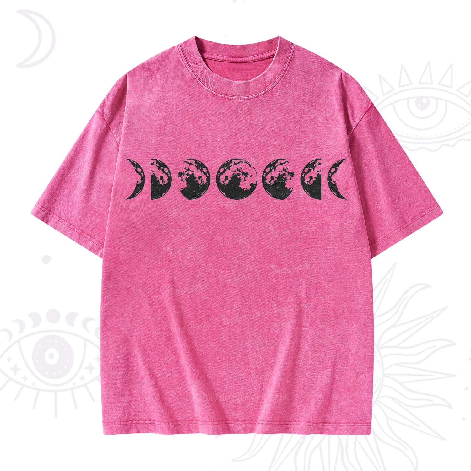 Purplehecate Moon Phases Washed T-Shirt
