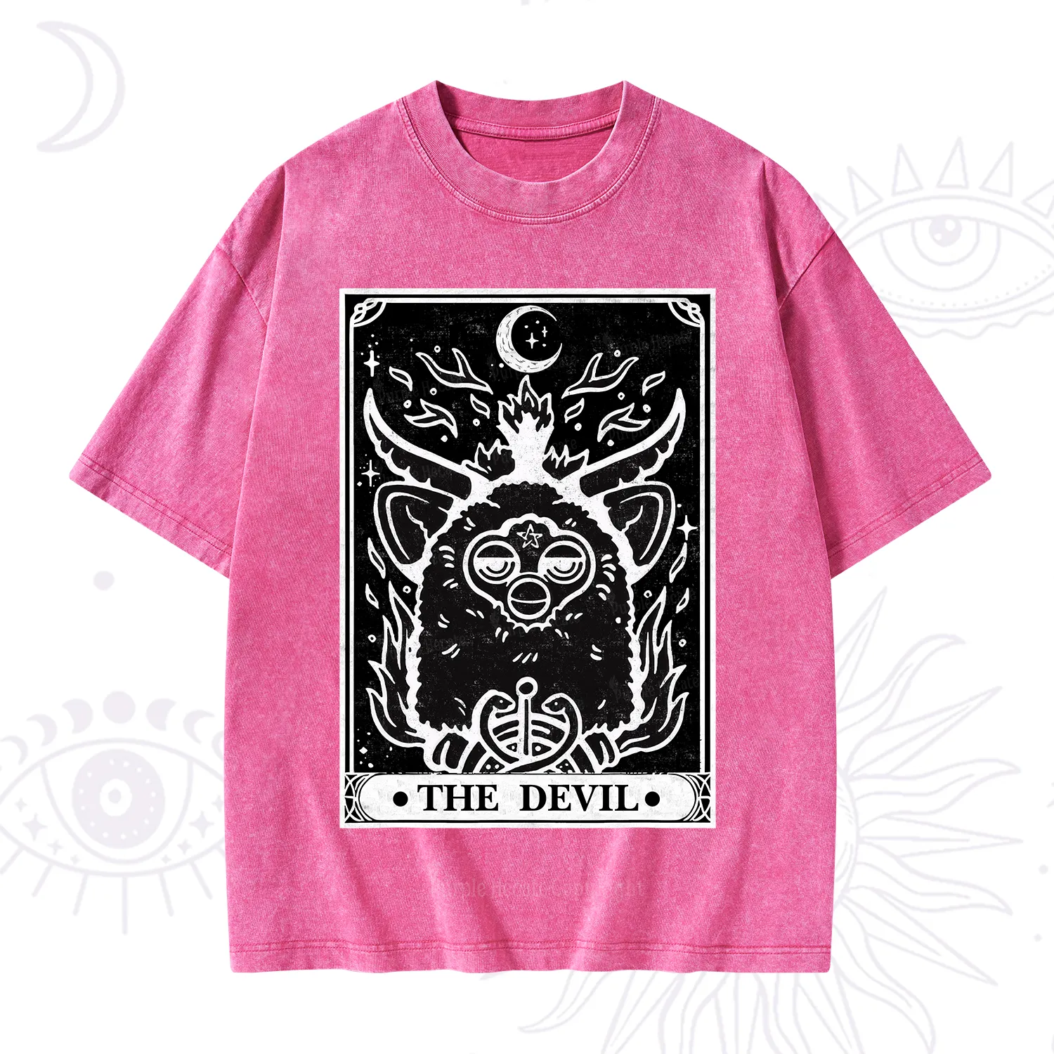 Purplehecate The Devil Tarot Washed T-Shirt