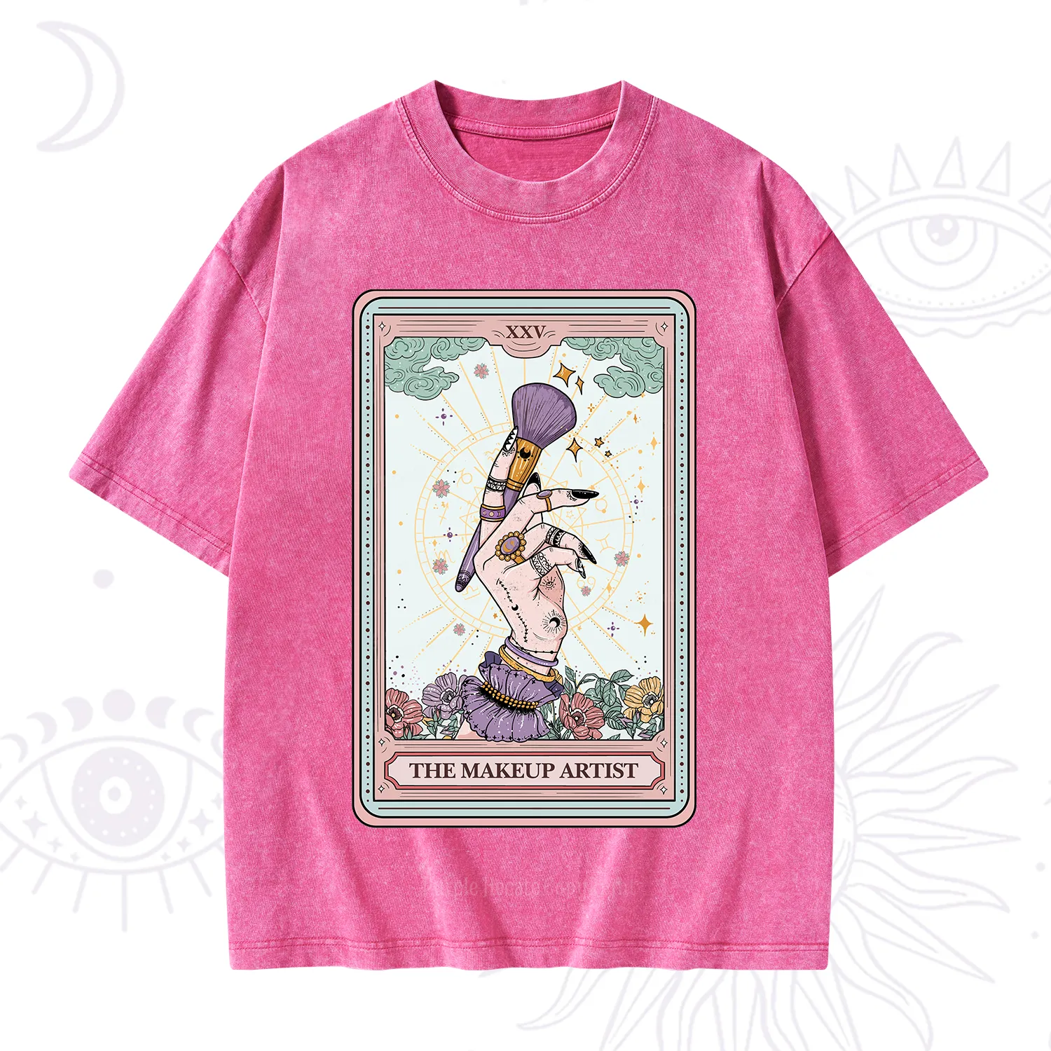 Purplehecate The Makeup Artist Tarot Washed T-Shirt