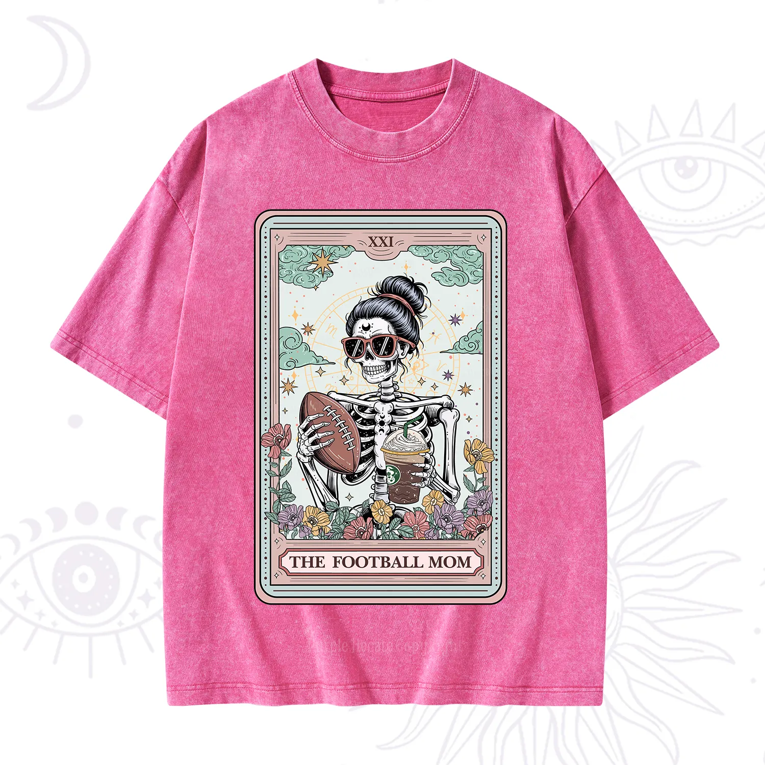 Purplehecate The Football Mom Tarot Washed T-Shirt