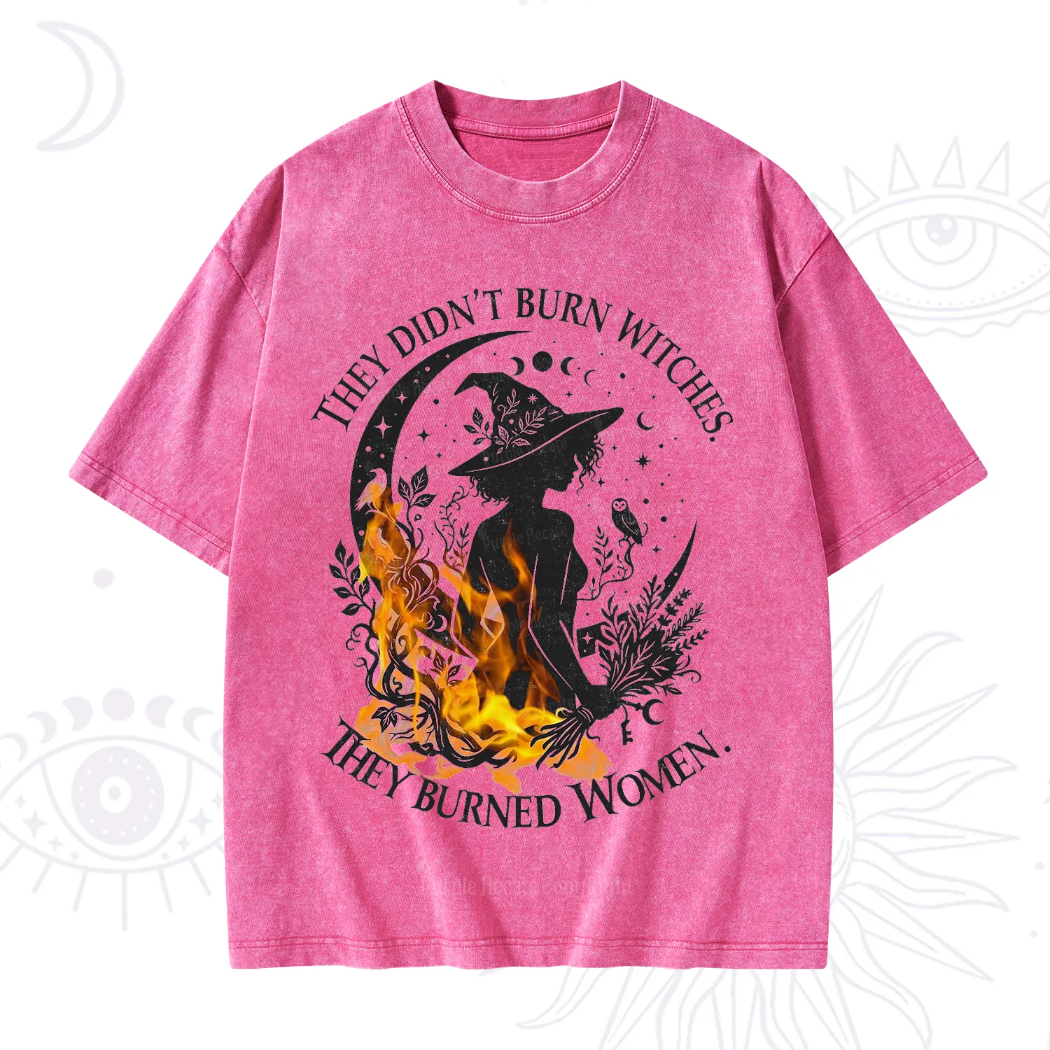 Purplehecate They Didn't Burn Witches Washed T-Shirt