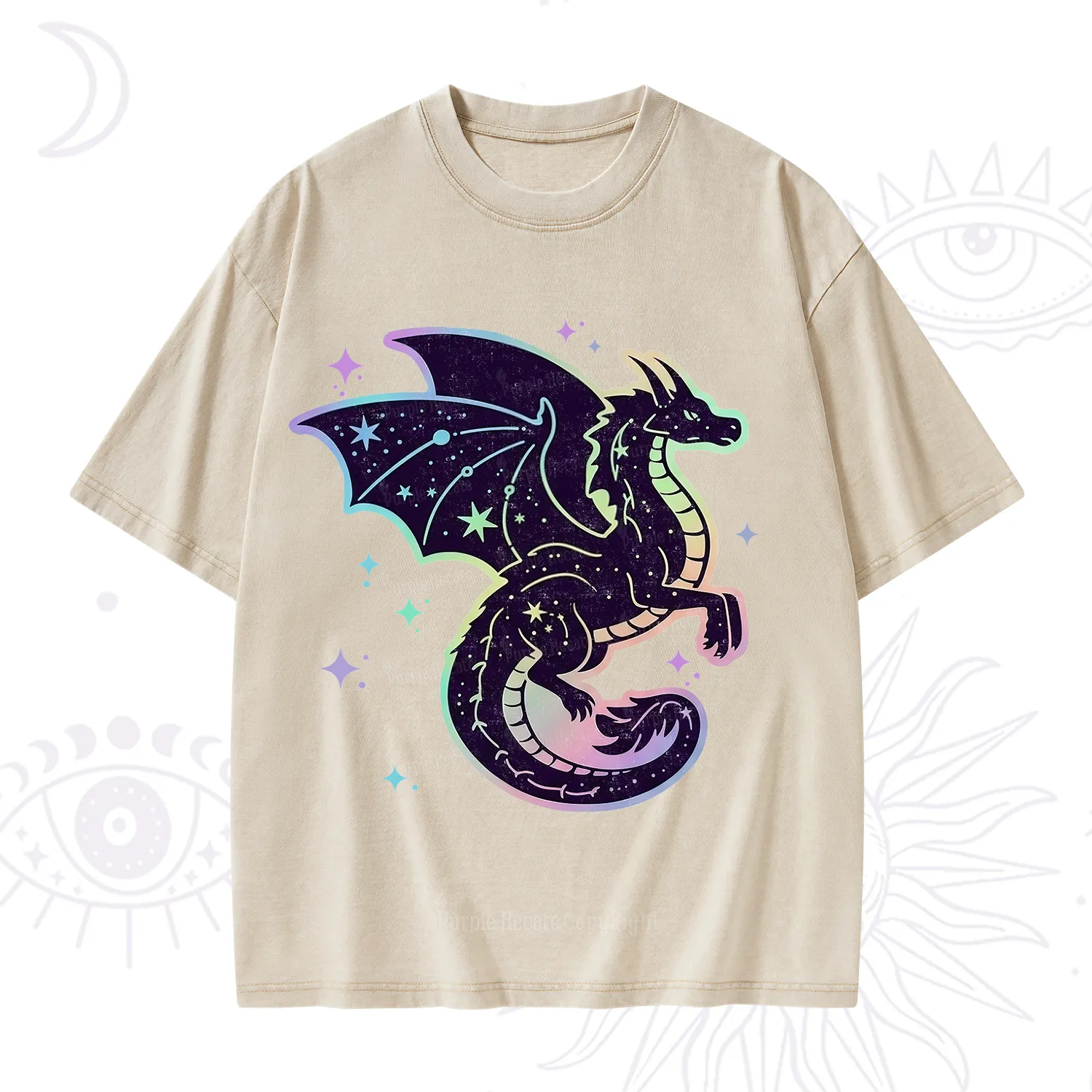 Purplehecate Celestial Dragon Washed T-Shirt