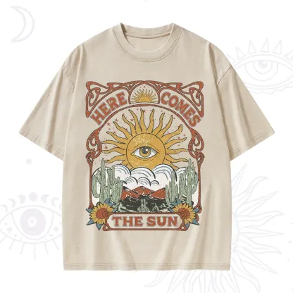 Purplehecate Here Comes The Sun Washed T-Shirt