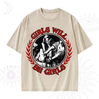 Purplehecate Girls Will Be Girls Witch Washed T-Shirt