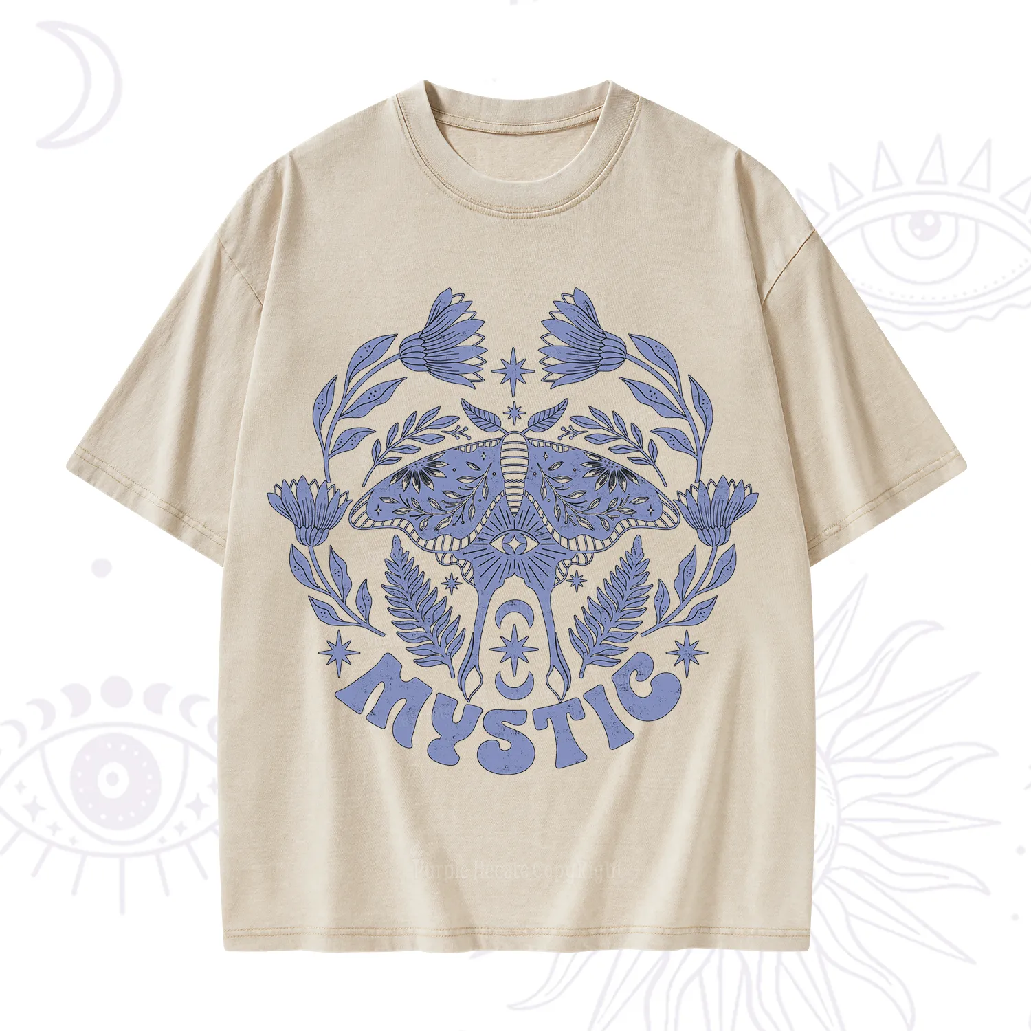 Purplehecate Mystic Moth Washed T-Shirt