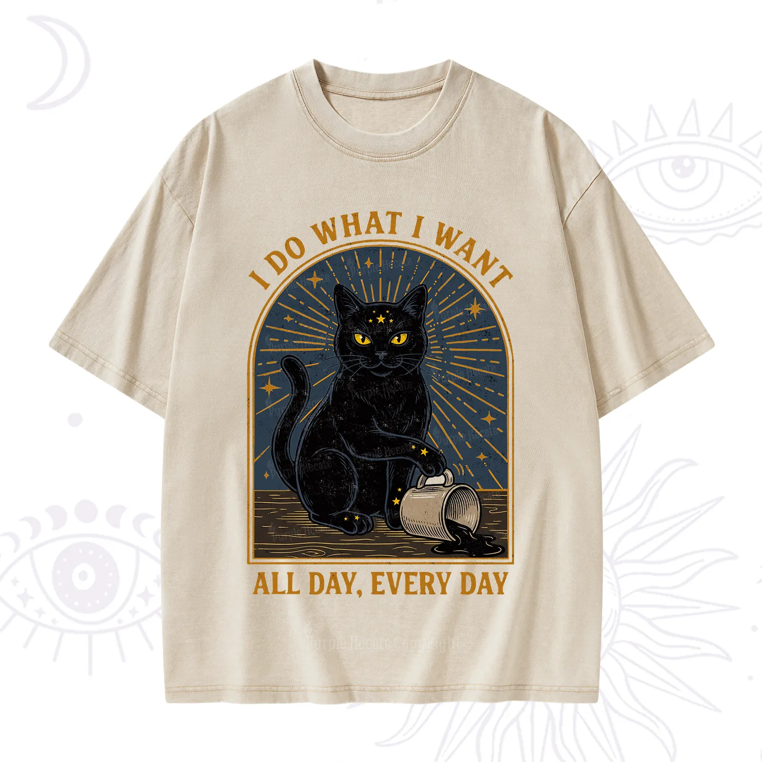 Purplehecate I Do What I What All Day Washed T-Shirt