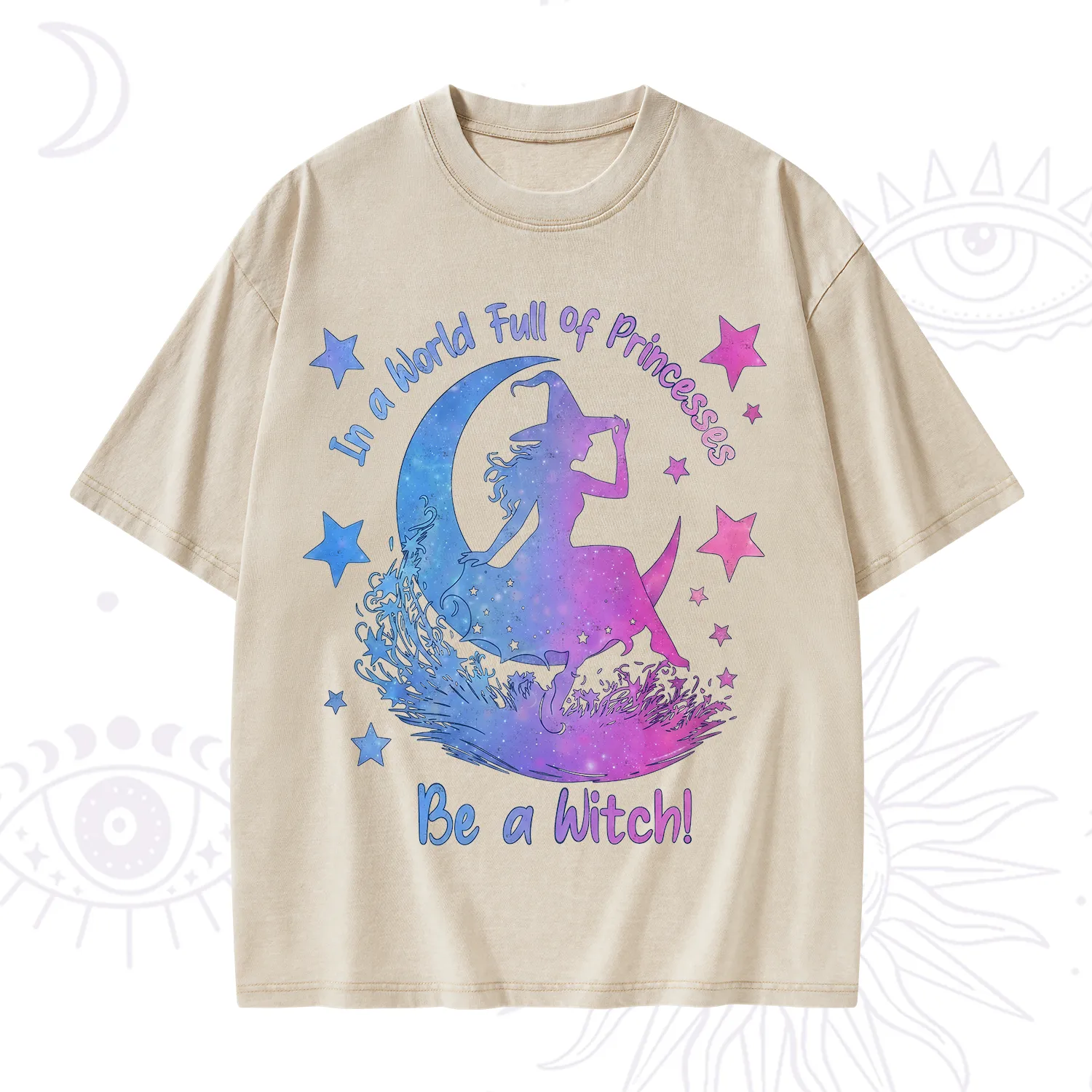 Purplehecate In a World Full of Princesses be a Witch Washed T-Shirt