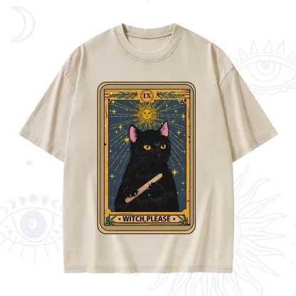 Purplehecate The Witch Please Tarot Washed T-Shirt