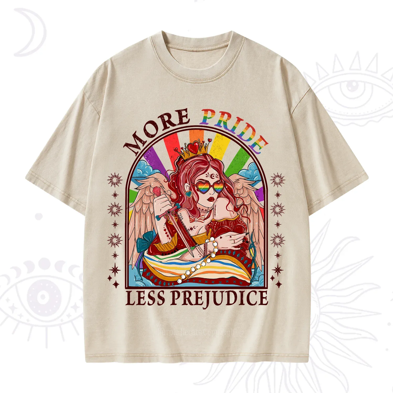 Purplehecate More Pride Less Prejudice Washed T-Shirt